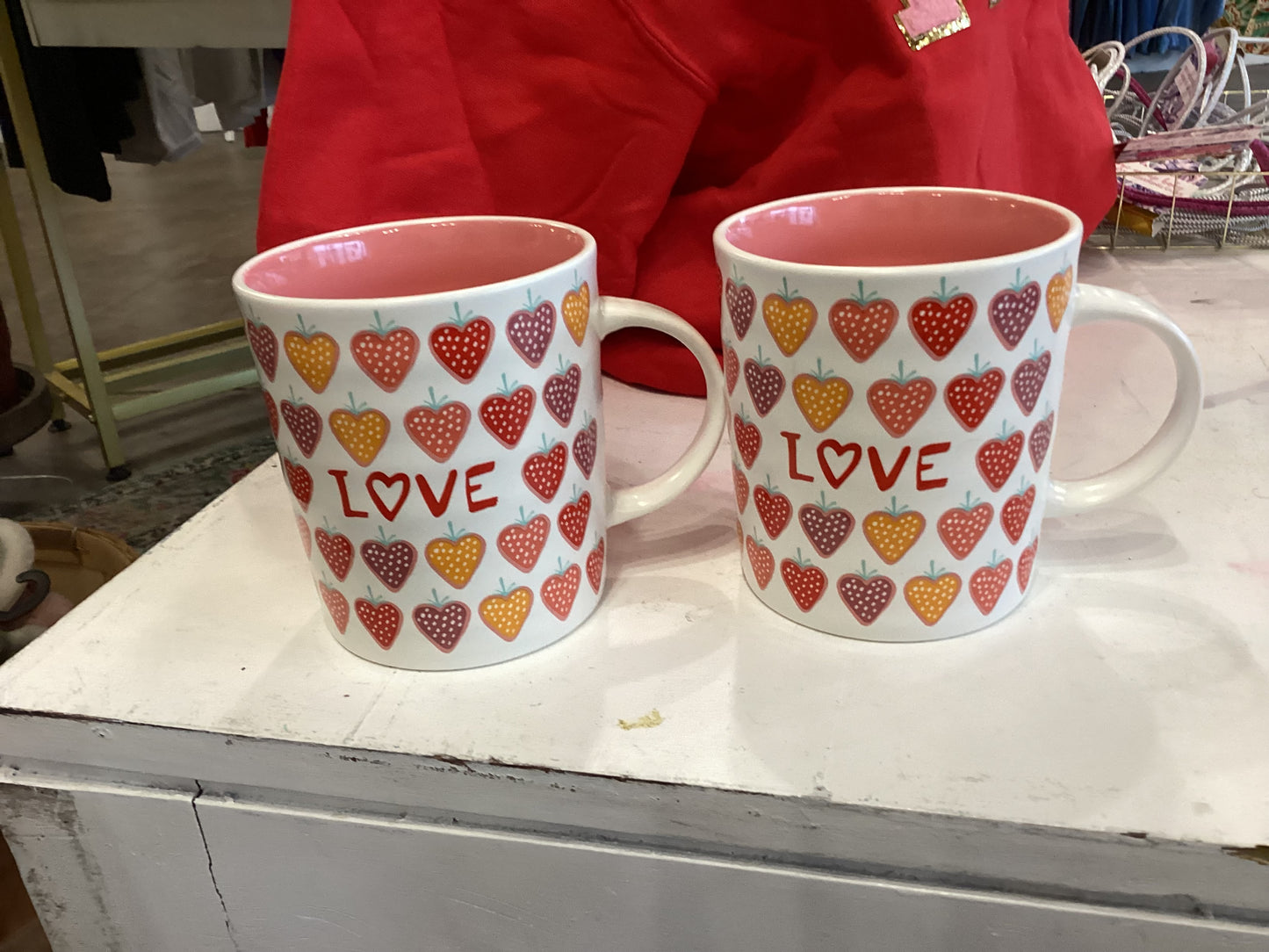 Valentines “Love” Mugs